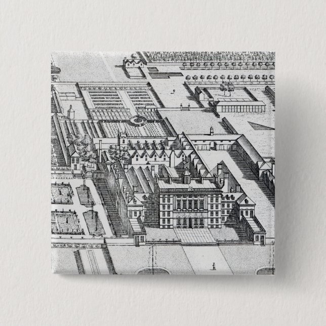 Badminton House on the County of Gloucester Button (Front)