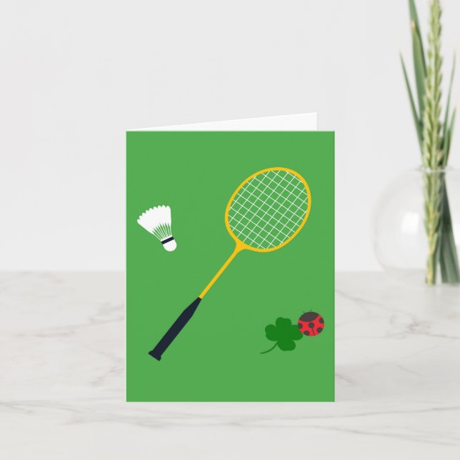 Badminton invitation card (Front)