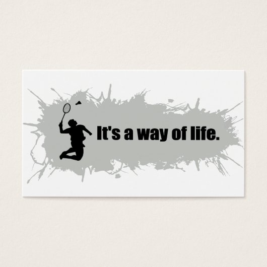 Badminton Is a Way of Life (Front)