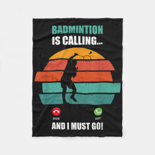 Badminton Is Calling Phone Case For Active Sports  Fleece Blanket