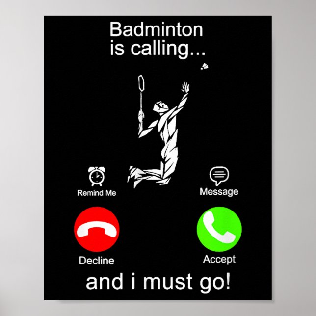Badminton Is Calling  Poster (Front)