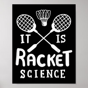 Badminton It Is Racket Science  Poster