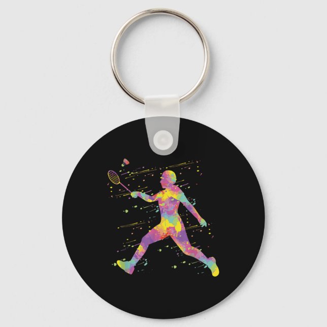 Badminton  keychain (Front)