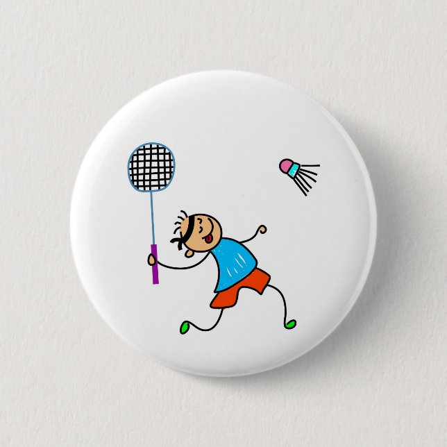 Badminton Kid Button (Front)