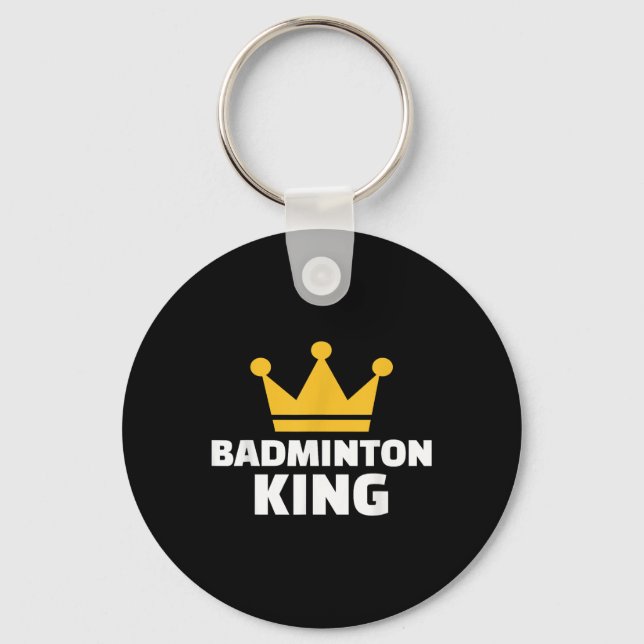 Badminton King  Keychain (Front)