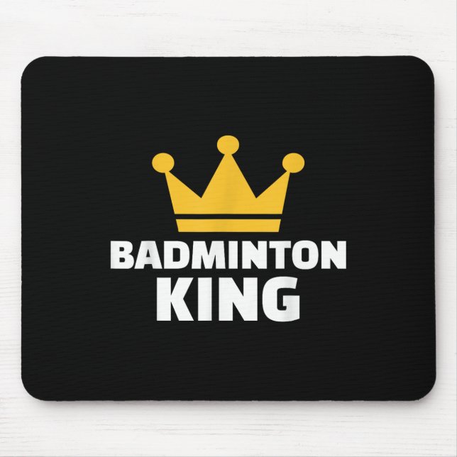 Badminton King  Mouse Pad (Front)