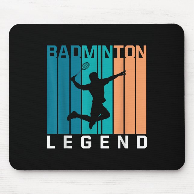 Badminton Legend Badminton Player Shuttle Sports S Mouse Pad (Front)