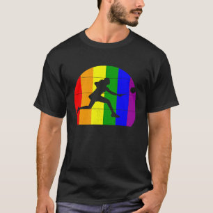 Badminton LGBTQ lesbian girls women gay players s T-Shirt