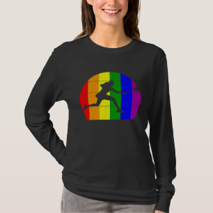 Badminton LGBTQ lesbian girls women gay players s T-Shirt