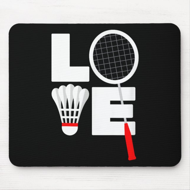 Badminton Love  Mouse Pad (Front)