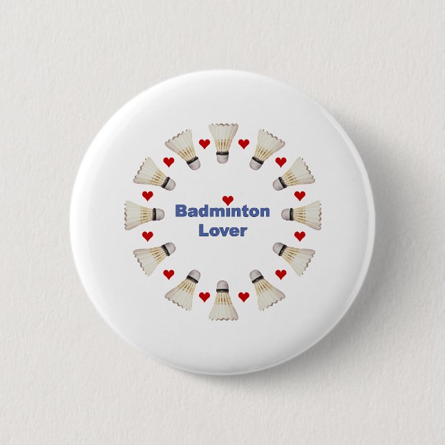 Badminton Lover Button (Front)