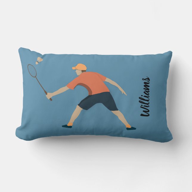 Badminton Lumbar Pillow (Front)