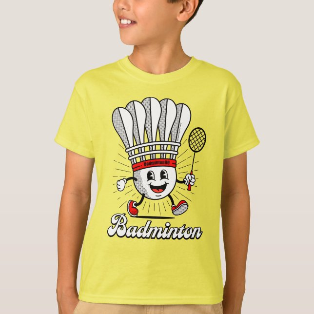 Badminton Mascot Classic T-Shirt (Front)
