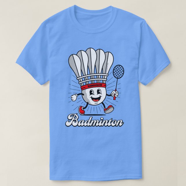 Badminton Mascot Classic T-Shirt (Design Front)