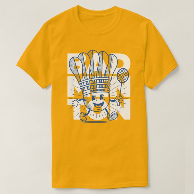 Badminton Mascot OVERPRINT T-Shirt (Design Front)