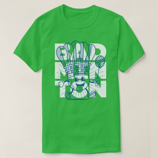 Badminton Mascot OVERPRINT T-Shirt (Design Front)