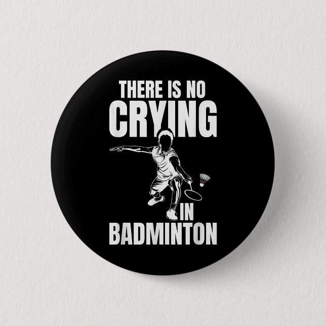 Badminton Match Luck Skill Team Shuttle Coach Badm Button (Front)