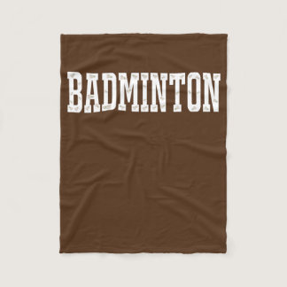Badminton Men and Women Birdie Player Kids  Fleece Blanket