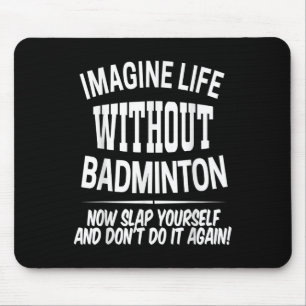 Badminton Men And Women Birdie Player Kids Mouse Pad