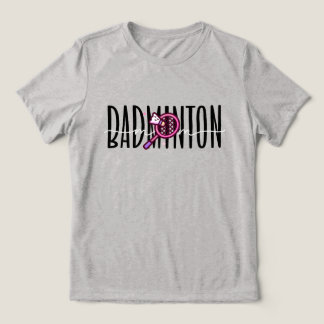 Badminton Mom Bold Layered Text Tri-Blend Shirt