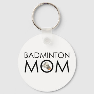 Badminton Mom Keychain