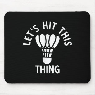 Badminton mouse pad