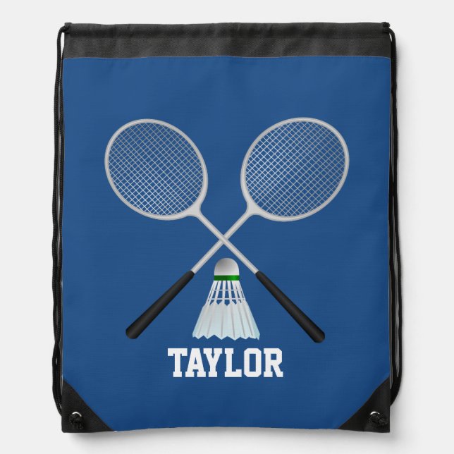 Badminton Name Customize Drawstring Bag (Front)