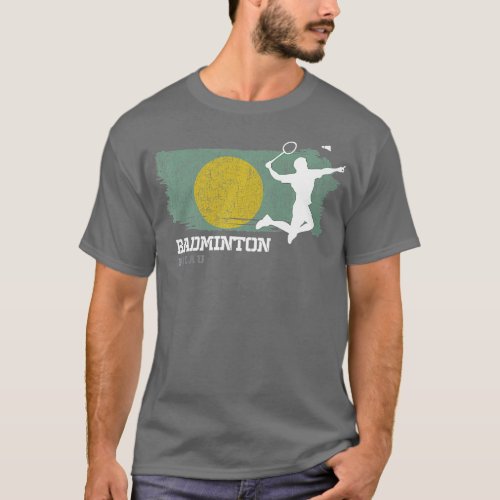 Badminton Palau Net Games Player Badminton    1  T_Shirt