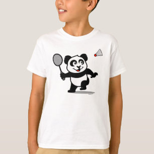 Badminton Panda (light shirts) T-Shirt