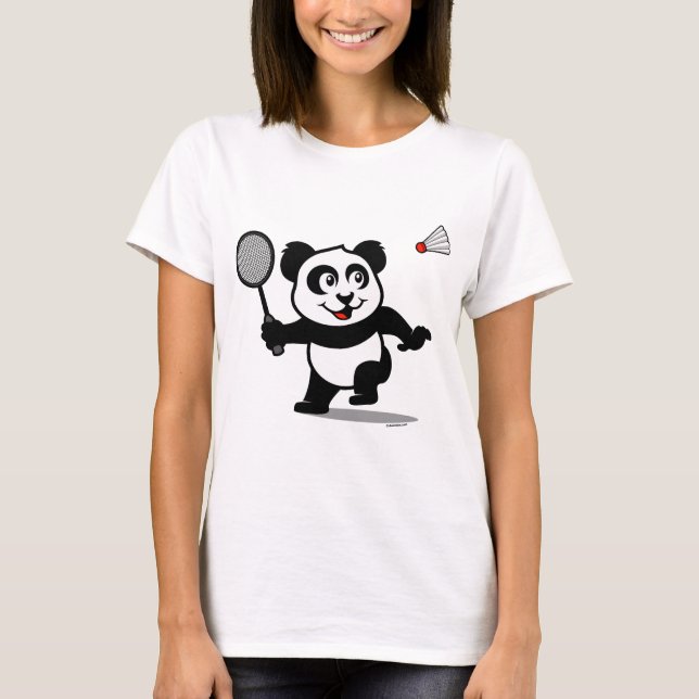 Badminton Panda T-Shirt (Front)