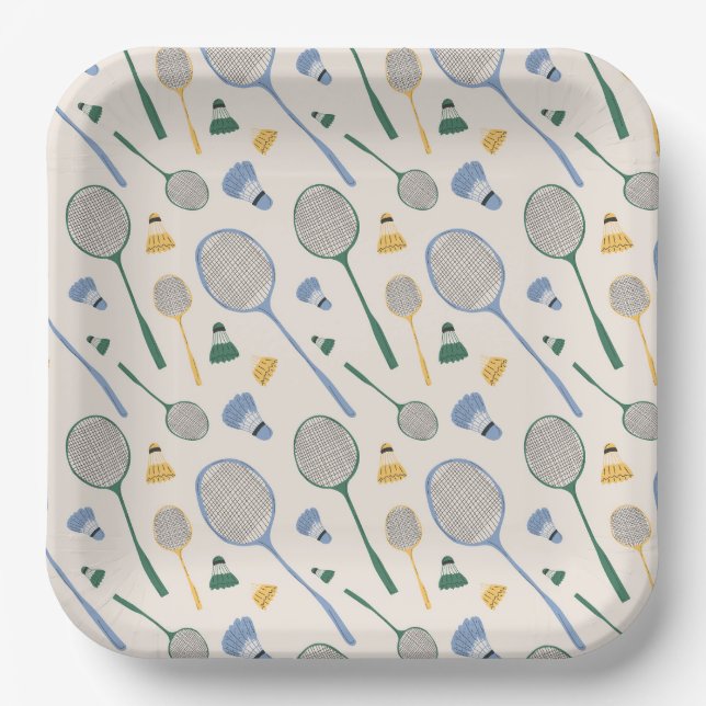 Badminton Paper Plates (Front)