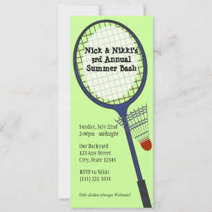 Badminton Party / Picnic Invitation