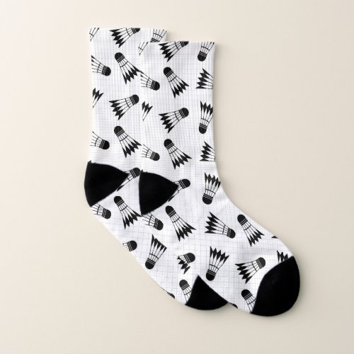 badminton pattern socks