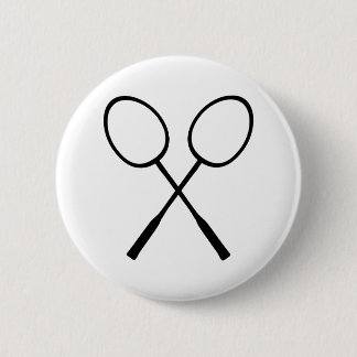 Badminton Pinback Button