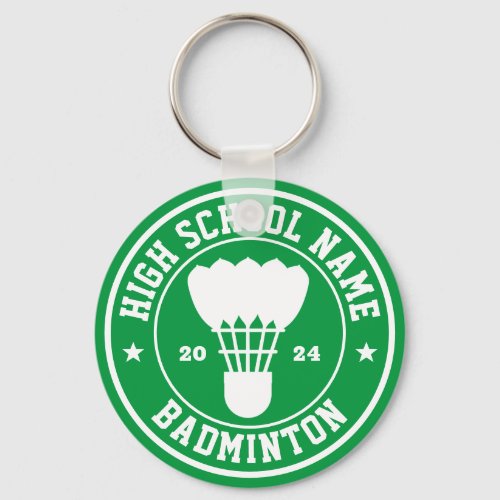 Badminton Player and Coach Personalized Sports Keychain