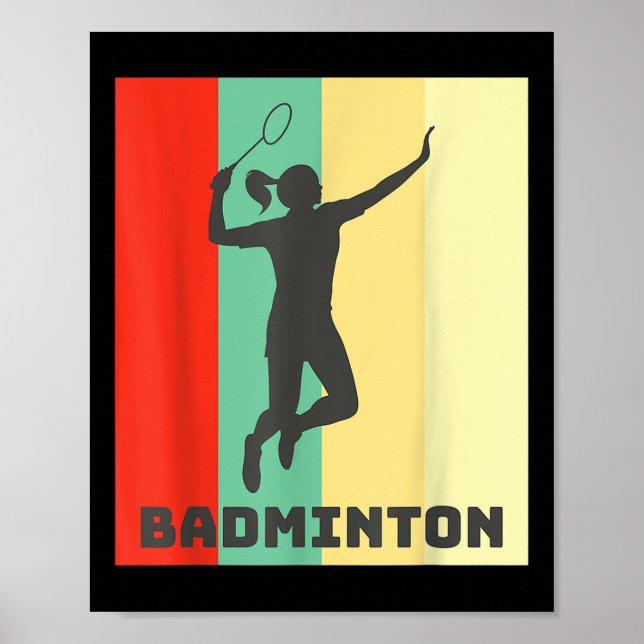 Badminton Player Badminton Lover  Poster (Front)