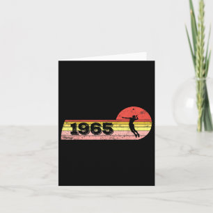 Badminton-player Born 1965 Birthday Vintage Women Card