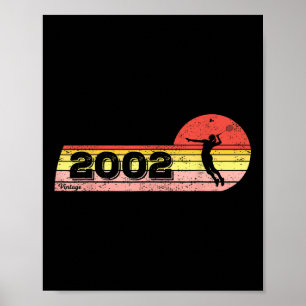 Badminton-player Born 2002 Birthday Vintage Women Poster