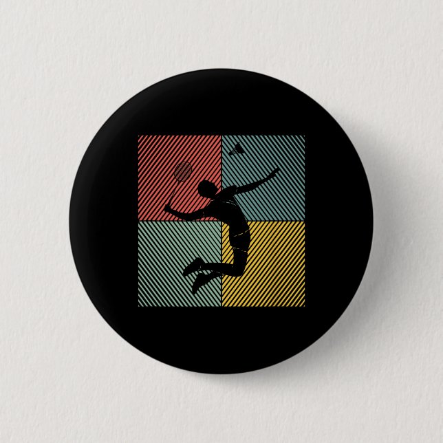 Badminton-player Game Shuttle Badminton 2  Button (Front)