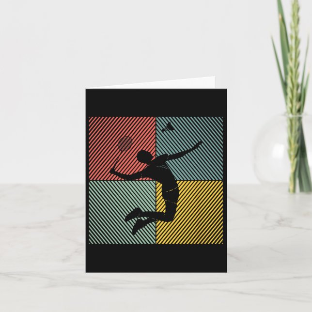 Badminton-player Game Shuttle Badminton 2  Card (Front)