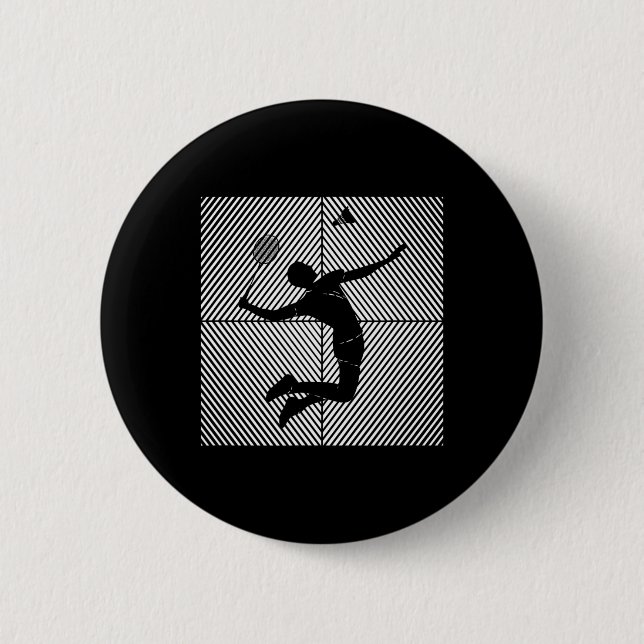 Badminton-player Game Shuttle Badminton  Button (Front)