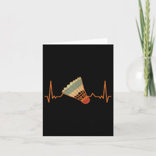 Badminton-player Game Shuttle Funny Vintage Badmin Card