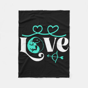 Badminton-player Game Shuttle Yin-yang-love Badmin Fleece Blanket