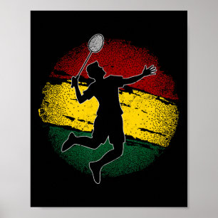 Badminton Player Ghanaian Flag Ghana 1 Poster