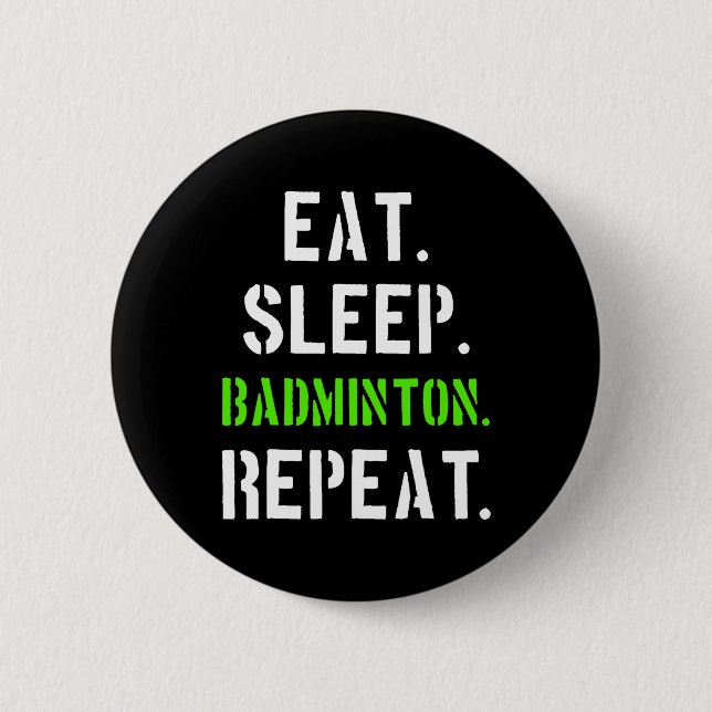 Badminton Player Gift 1  Button (Front)