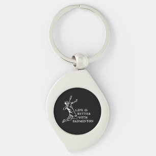 Badminton Player Gifts Keychain