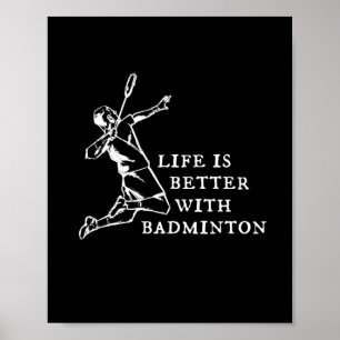 Badminton Player Gifts Poster