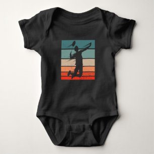 Badminton Player Jump Smash Baby Bodysuit