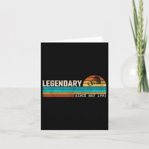 Badminton Player Legend Since May 1991 Birthday Card