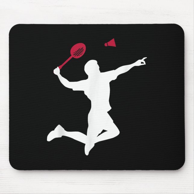 Badminton Player  Mouse Pad (Front)